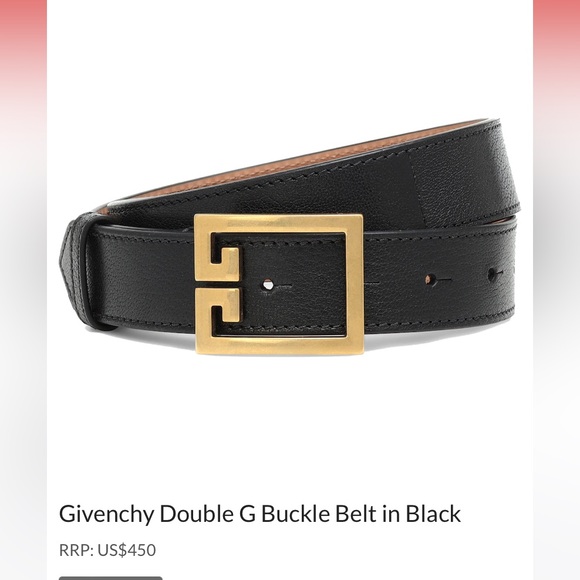 Givenchy Black Belt with Gold Buckle - Picture 1 of 6